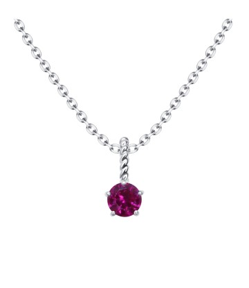 July Birthstone Silver Necklace SPE-5705